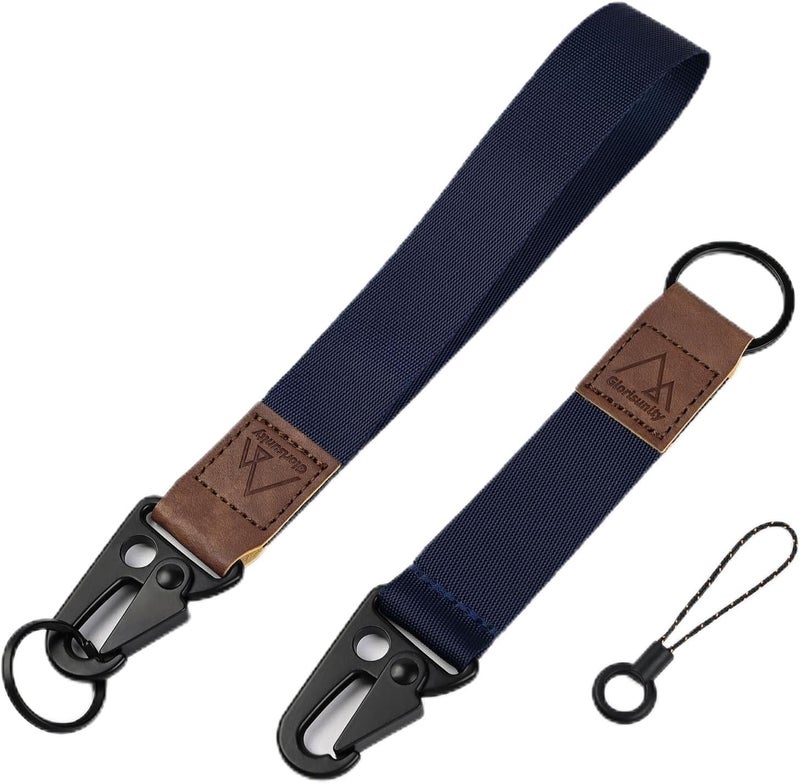 Glorisunity Hand Wrist Lanyard Key Chain Holder, Wristlet Strap for Key for Women & Men, Lanyard for Car Key (2 Piece)… - Image 1